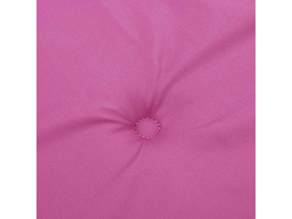 Coussins de chaise de jardin lot de 4 rose 50x50x3 cm tissu