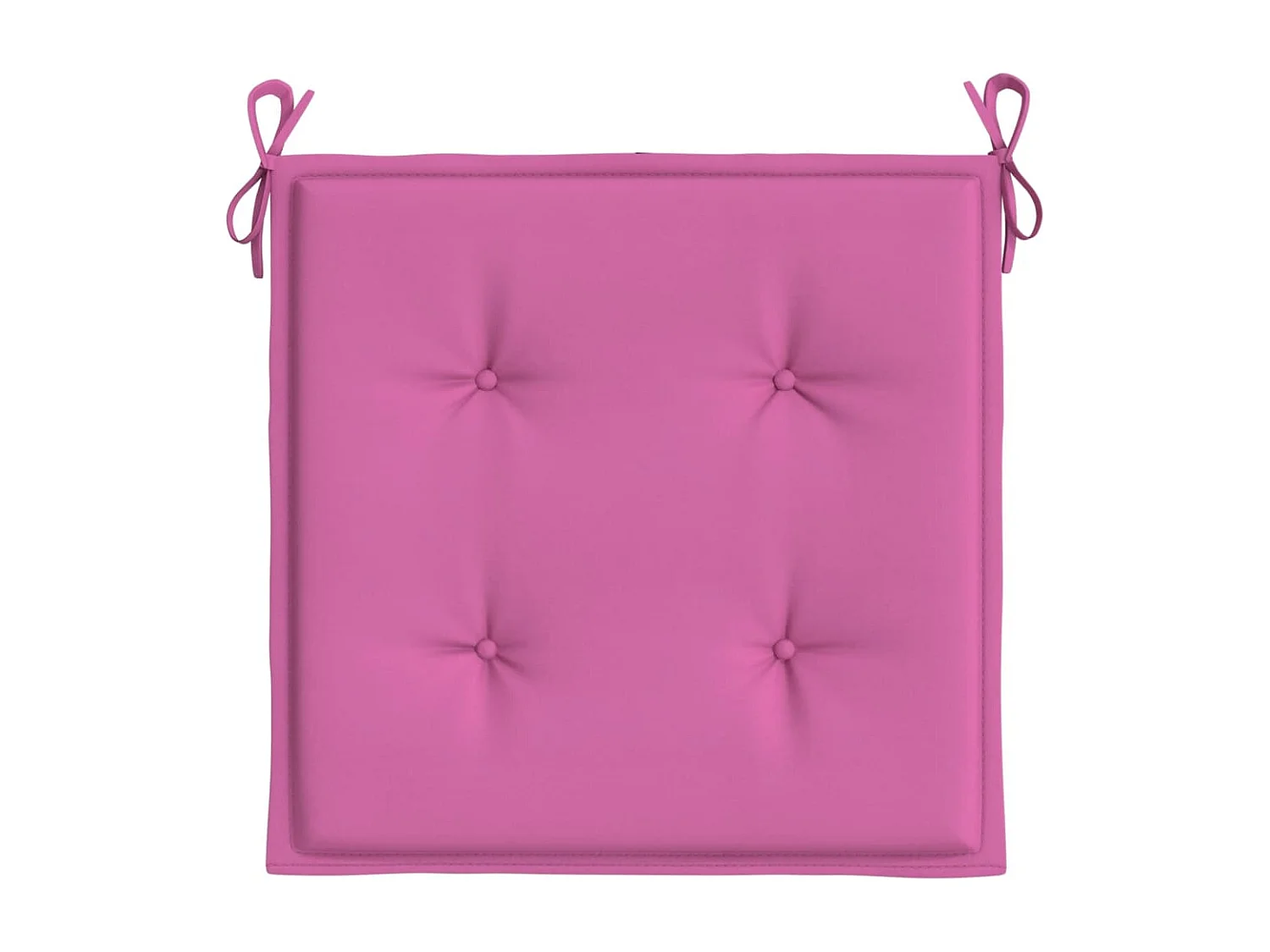 Coussins de chaise de jardin lot de 4 rose 50x50x3 cm tissu