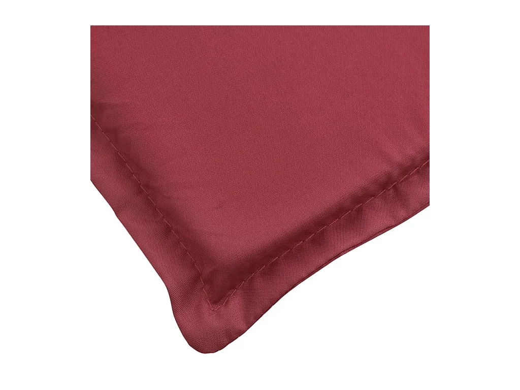 Cojín para tumbona rojo tinto (75+105)x50x4 cm