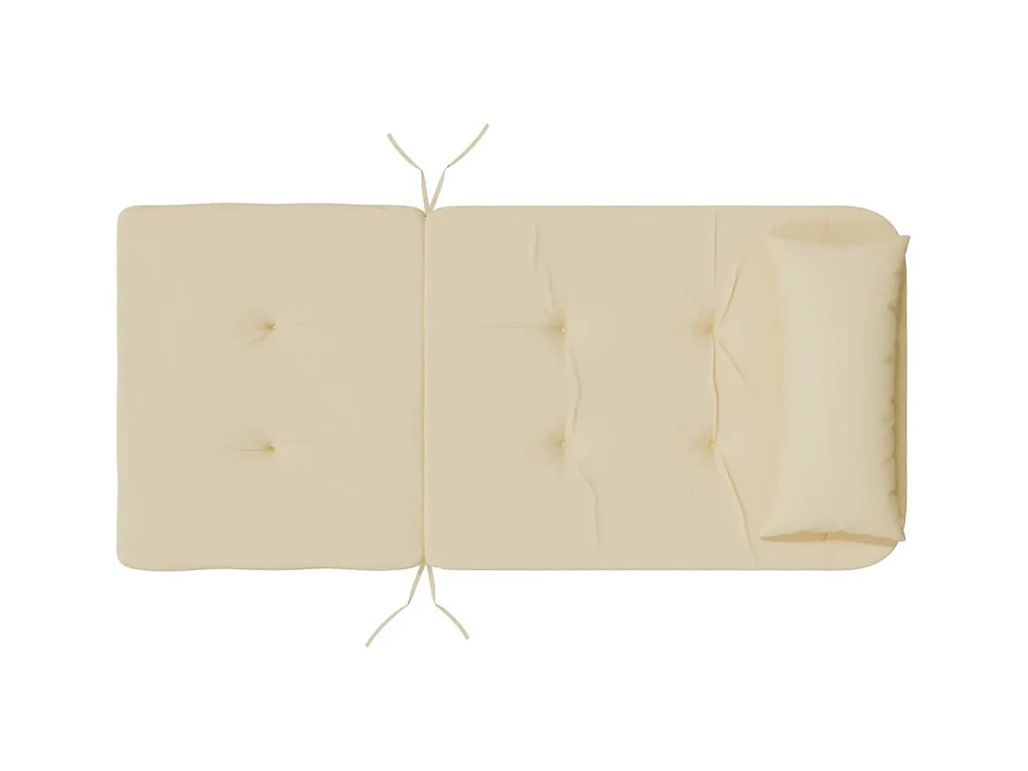 Cojines para silla Adirondack 2 unidades tela Oxford beige