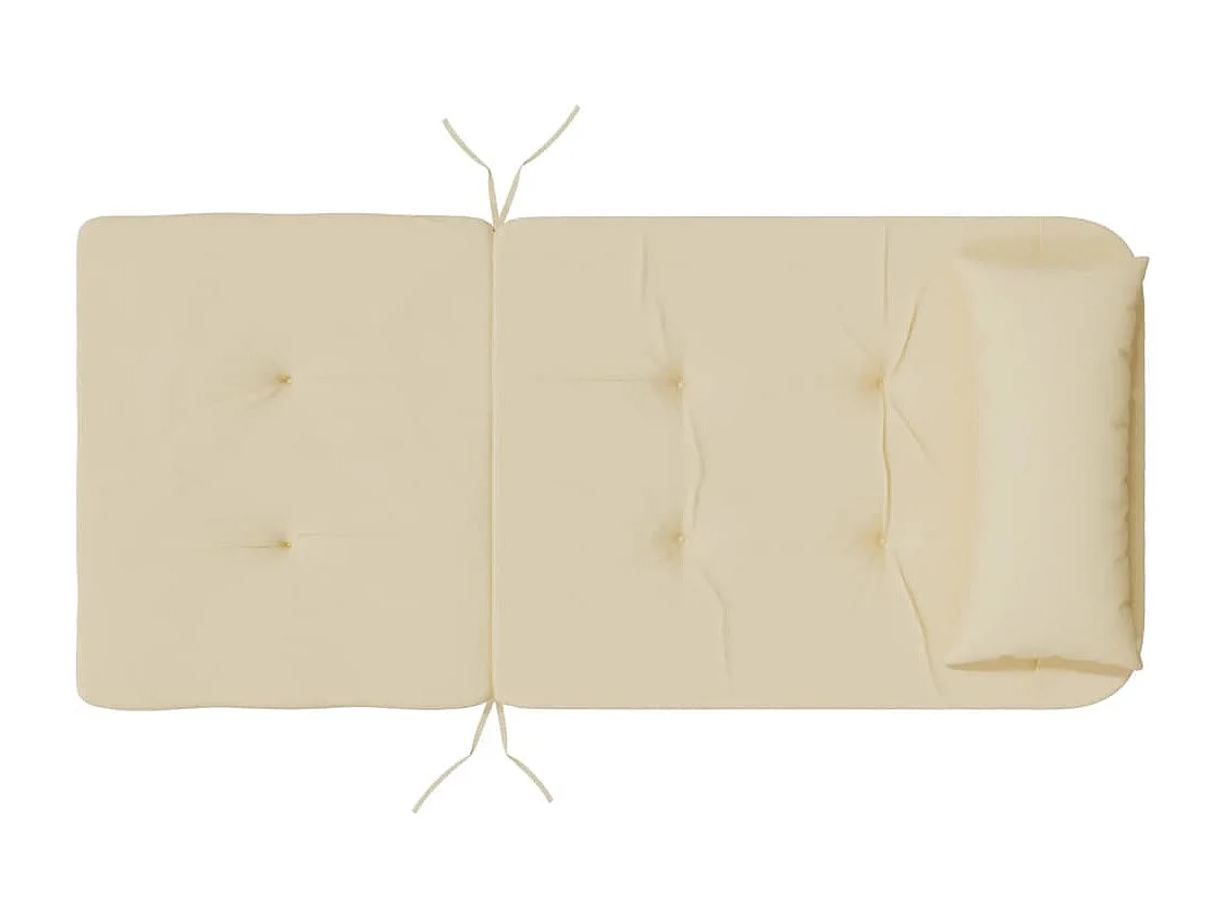 Coussins de chaise adirondack lot de 2 beige tissu oxford