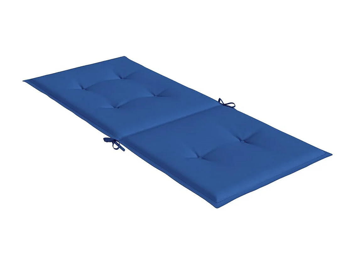 Coussins de chaise de jardin à dossier haut lot de 6 bleu royal