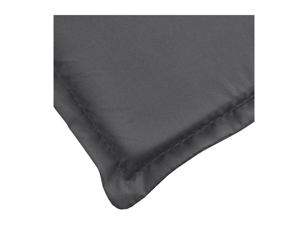 Coussin de chaise de terrasse anthracite (75+105)x50x3 cm