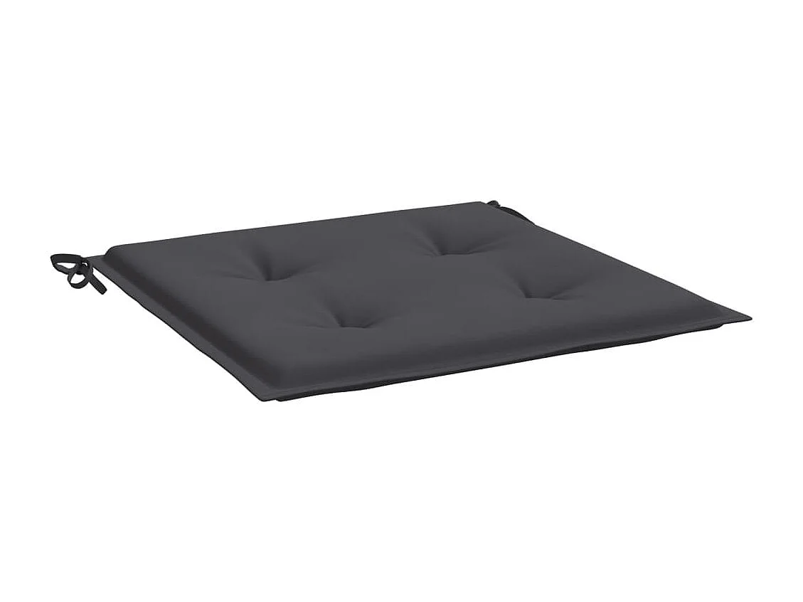 Coussins de chaise de jardin 4 pièces anthracite 40x40x3 cm
