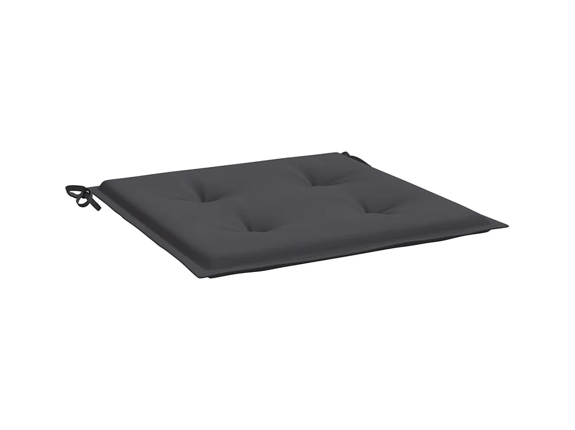 Coussins de chaise de jardin 4 pièces anthracite 40x40x3 cm