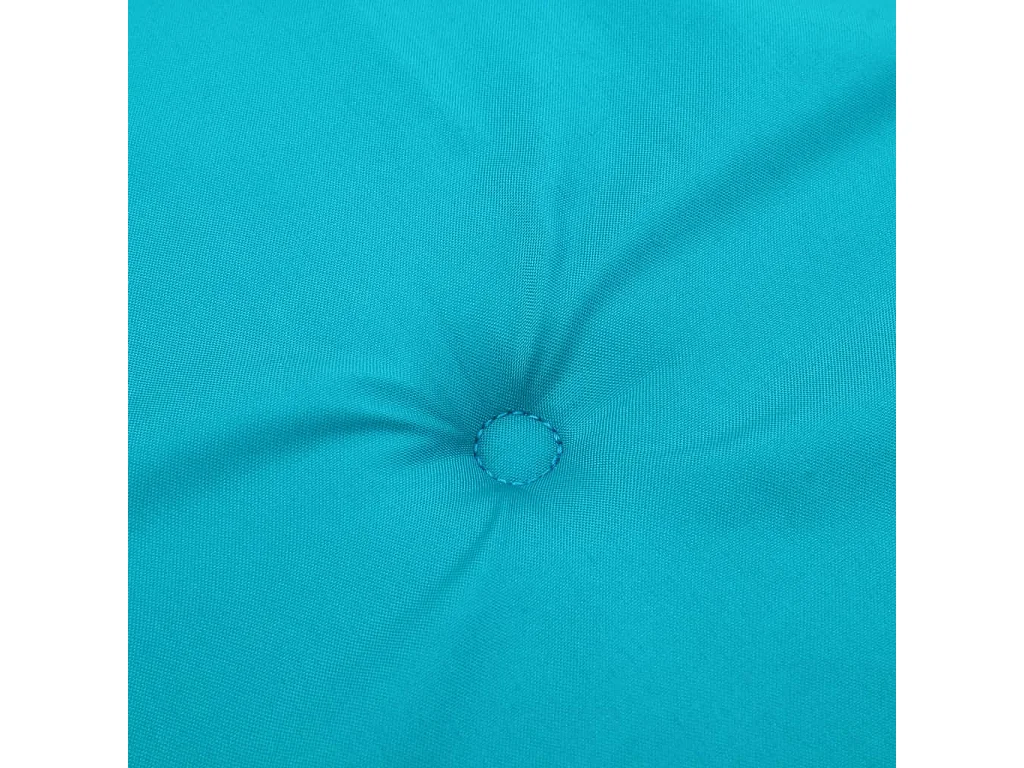 Coussins de chaise de jardin lot de 4 turquoise 50x50x3cm tissu