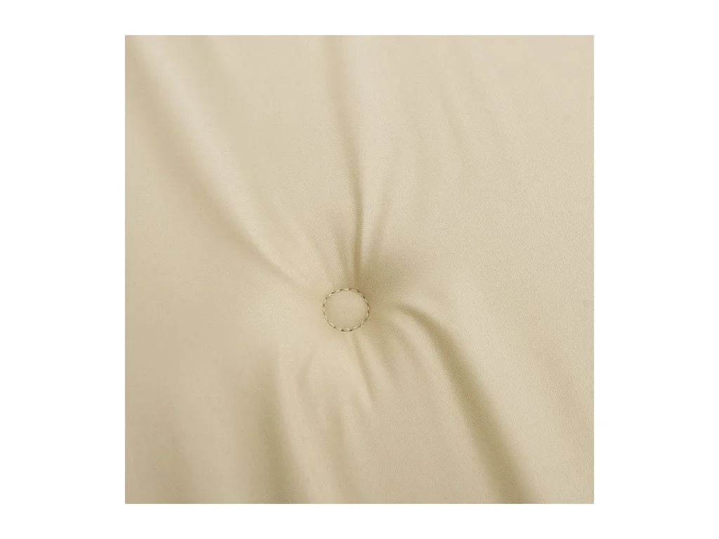 Coussins de chaise de jardin à dossier bas lot de 4 beige
