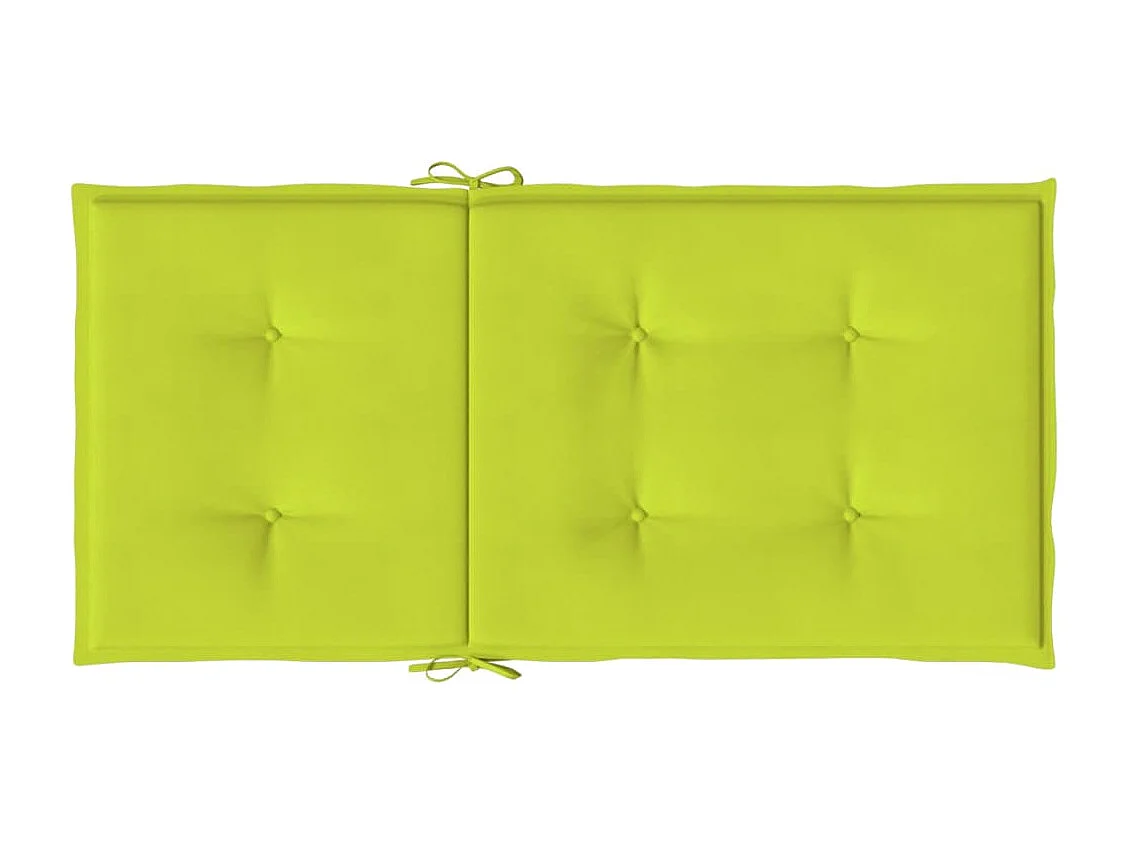 Almofadões lombares para cadeiras jardim 6peças oxford verde brilh.