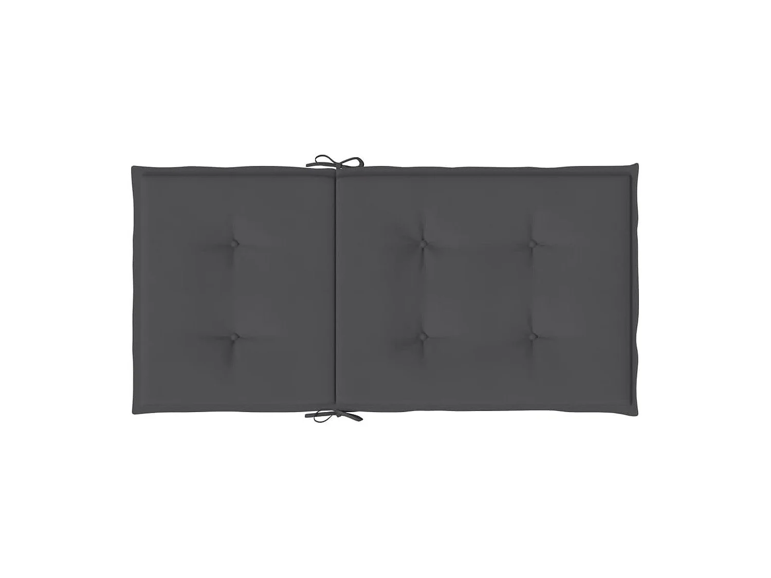Coussins de chaise de jardin à dossier bas lot de 4 anthracite