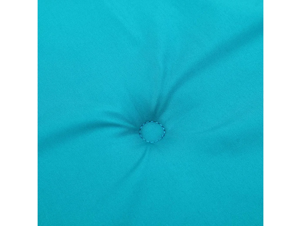 Coussins de chaise de jardin lot de 2 turquoise 40x40x3cm tissu