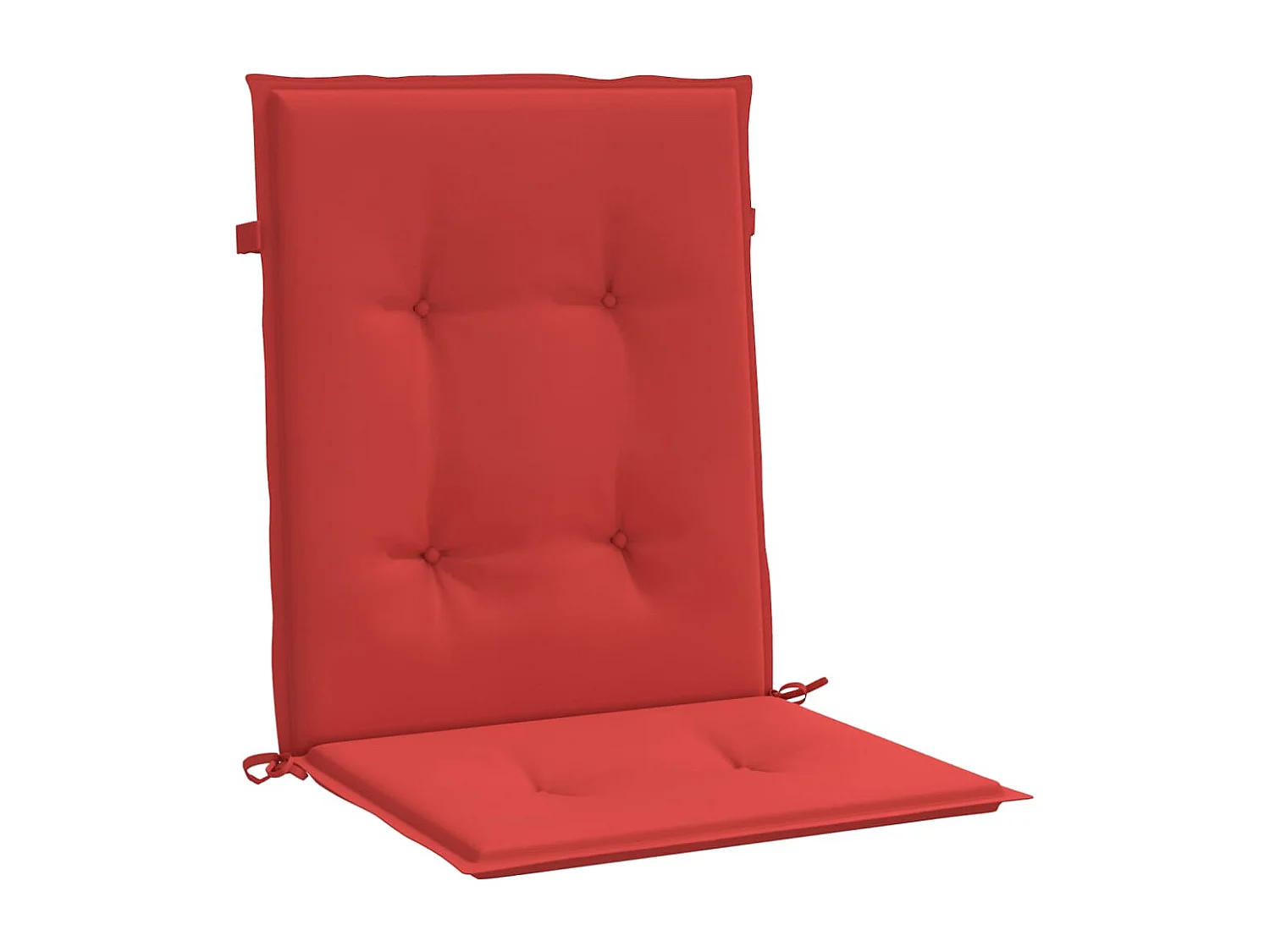 Coussins de chaise de jardin à dossier bas lot de 6 rouge