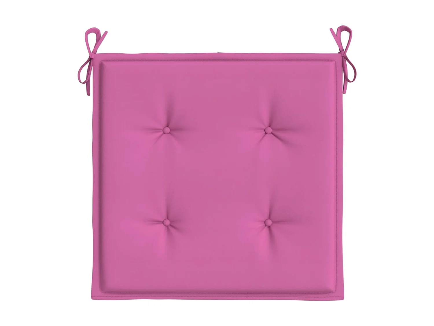 Coussins de chaise de jardin lot de 4 rose 40x40x3 cm