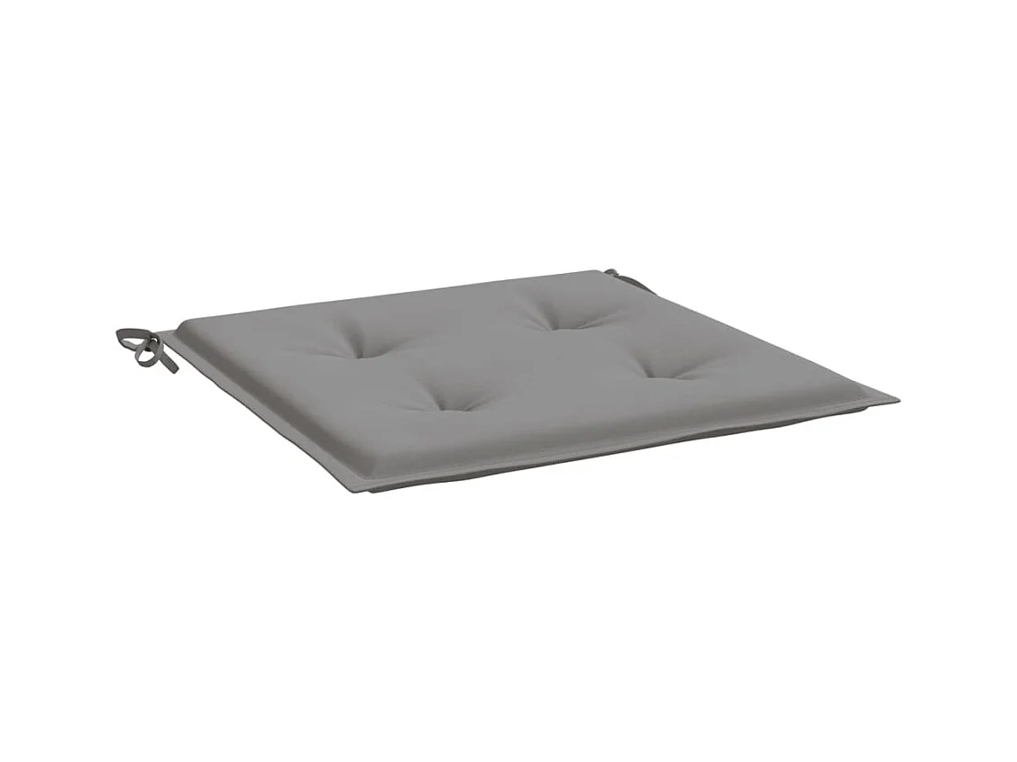 Cojines de silla de jardín 4 unidades tela Oxford gris 50x50x3 cm