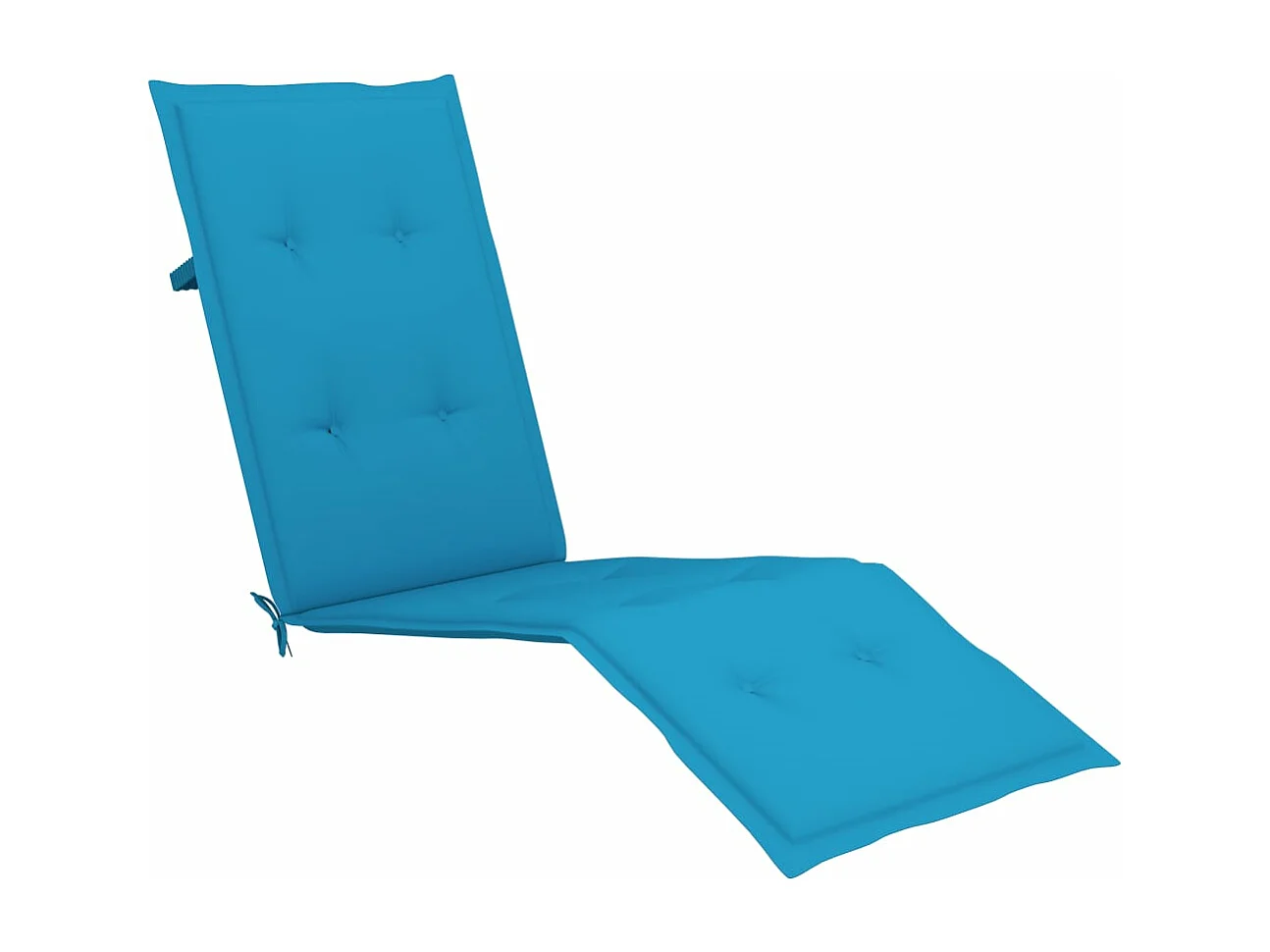 Coussin de chaise de terrasse bleu (75+105)x50x3 cm