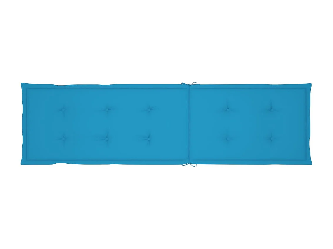 Coussin de chaise de terrasse bleu (75+105)x50x3 cm