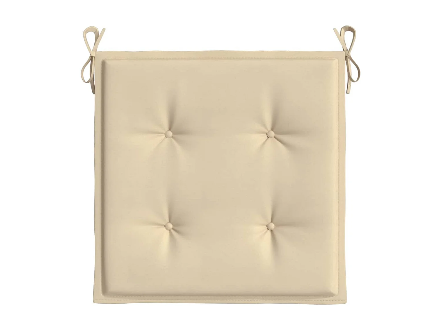 Coussins de chaise de jardin 4 pièces beige 40x40x3cm tissu oxford