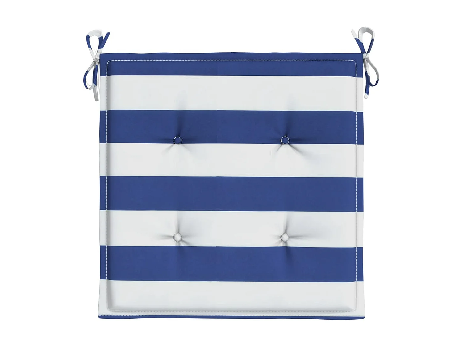 Coussins de chaise de jardin lot de 2 50x50x3 cm tissu