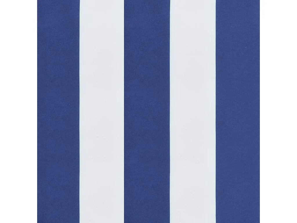 Almofadões para cadeira 2peças 50x50x3 cm tecido riscas azul/branco