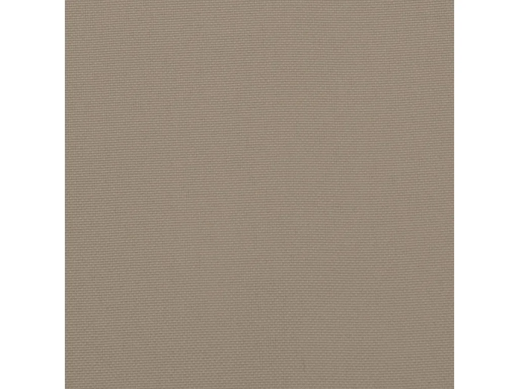 Coussins de chaise de jardin dossier haut lot de 6 taupe tissu