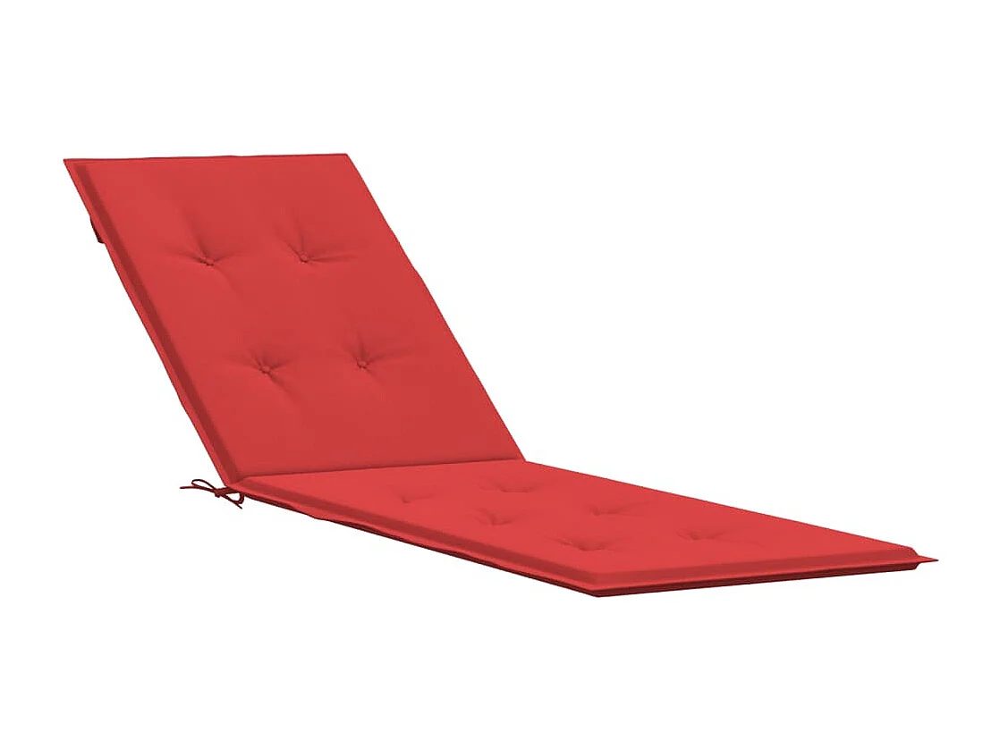 Coussin de chaise de terrasse rouge (75+105)x50x3 cm