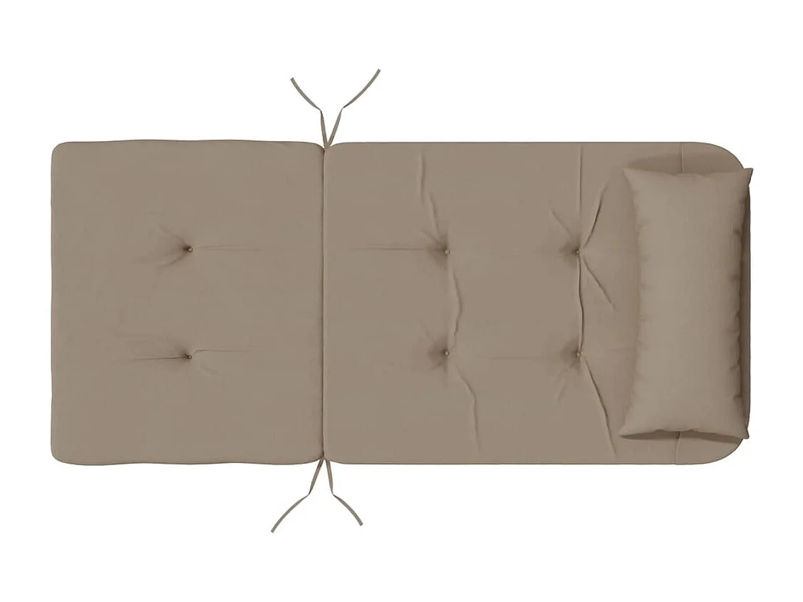 Stoelkussens 2 st Adirondack oxford stof taupe