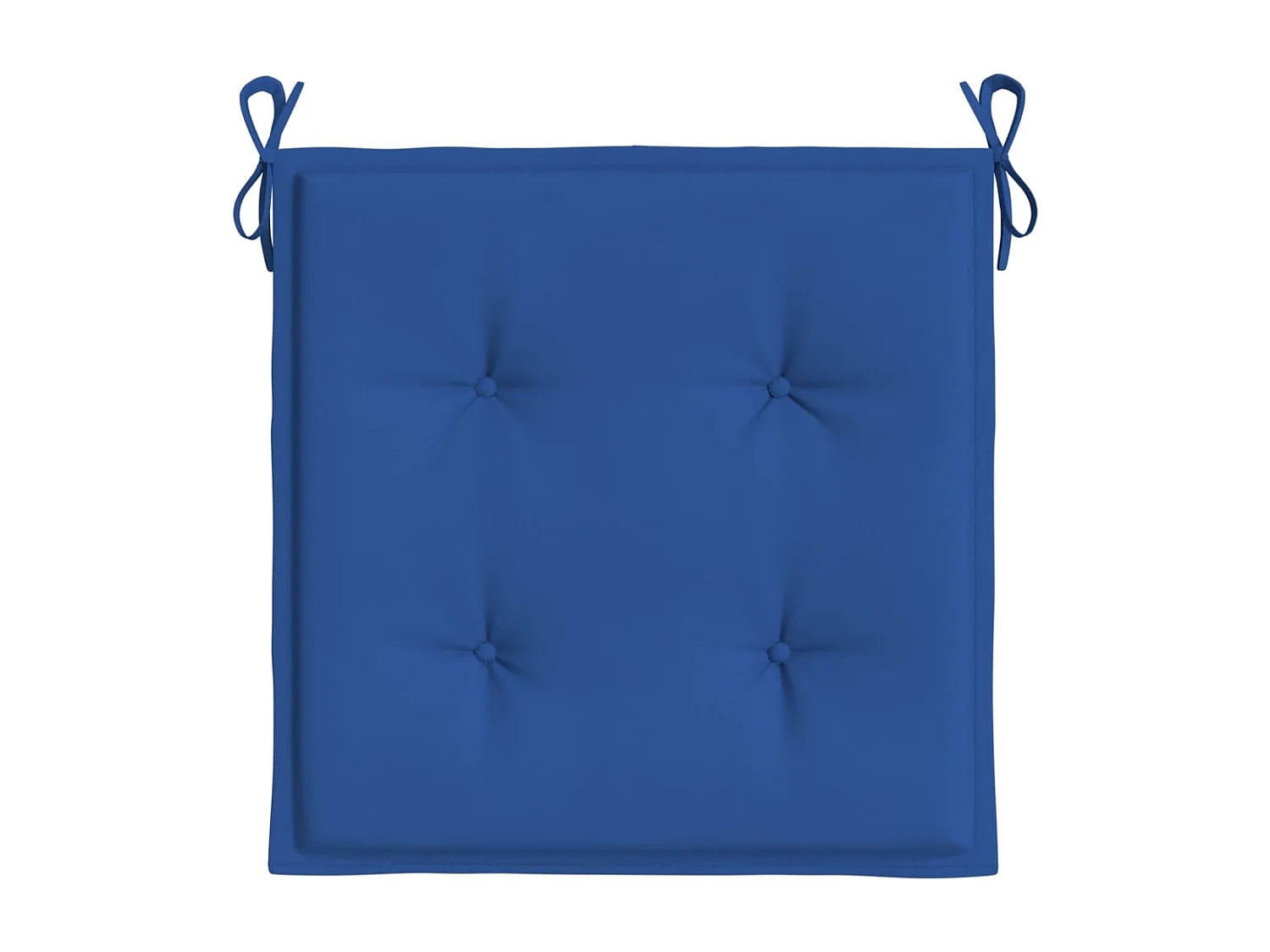 Coussins de chaise de jardin 4 pièces bleu royal 40x40x3 cm