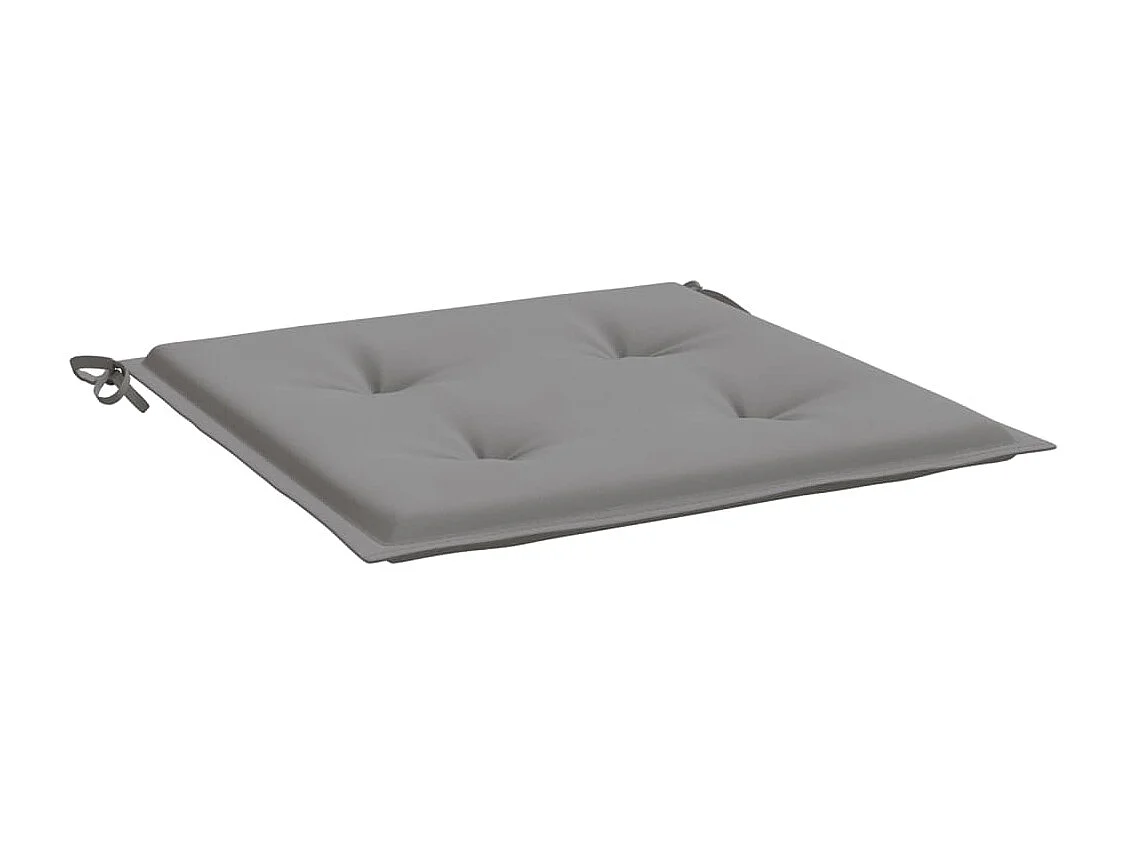 Coussins de chaise de jardin 2 pièces gris 40x40x3 cm tissu oxford