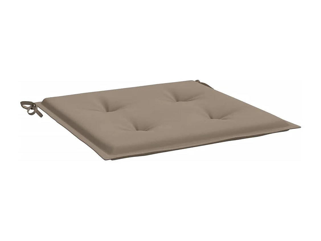 Coussins de chaise de jardin 6 pièces taupe 50x50x3cm tissu oxford