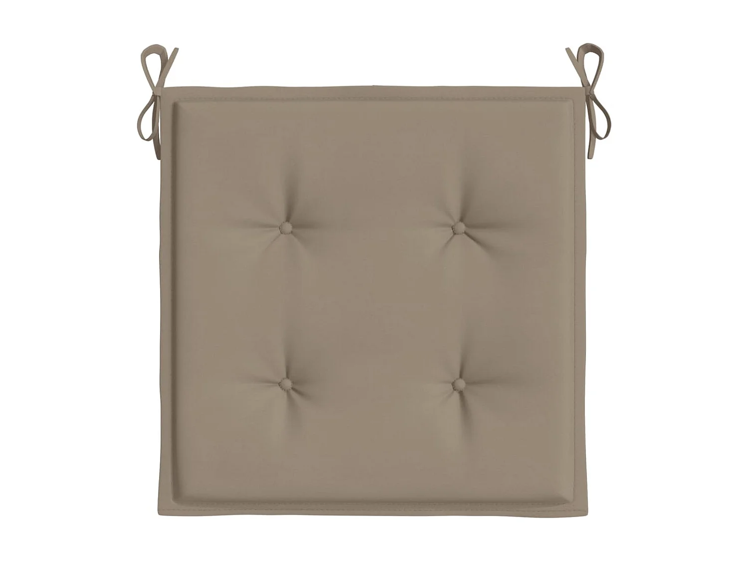 Coussins de chaise de jardin 6 pièces taupe 50x50x3cm tissu oxford