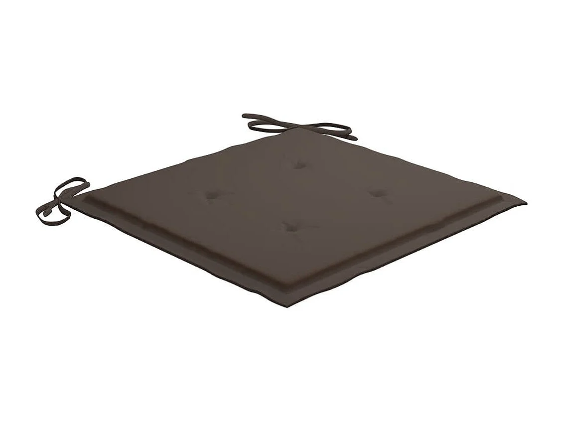Tuinstoelkussens 4 st 40x40x4 cm oxford stof taupe