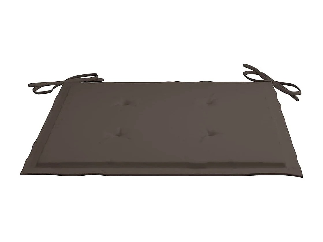 Tuinstoelkussens 4 st 40x40x4 cm oxford stof taupe