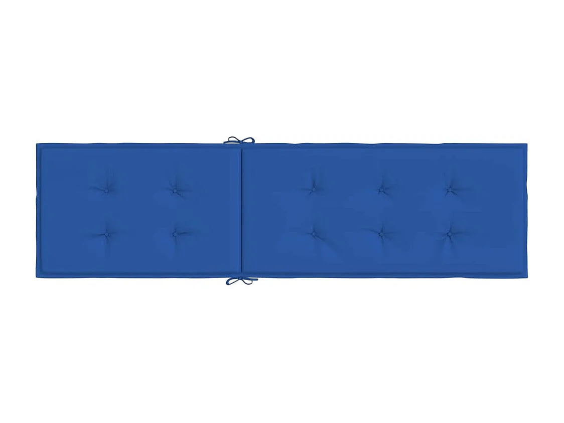 Coussin de chaise de terrasse bleu royal (75+105)x50x3 cm