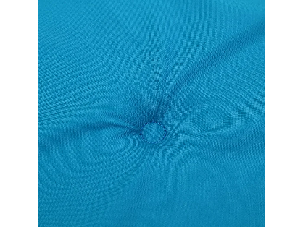 Cojín silla de jardín respaldo alto 6 unidades tela azul 120x50x3 cm