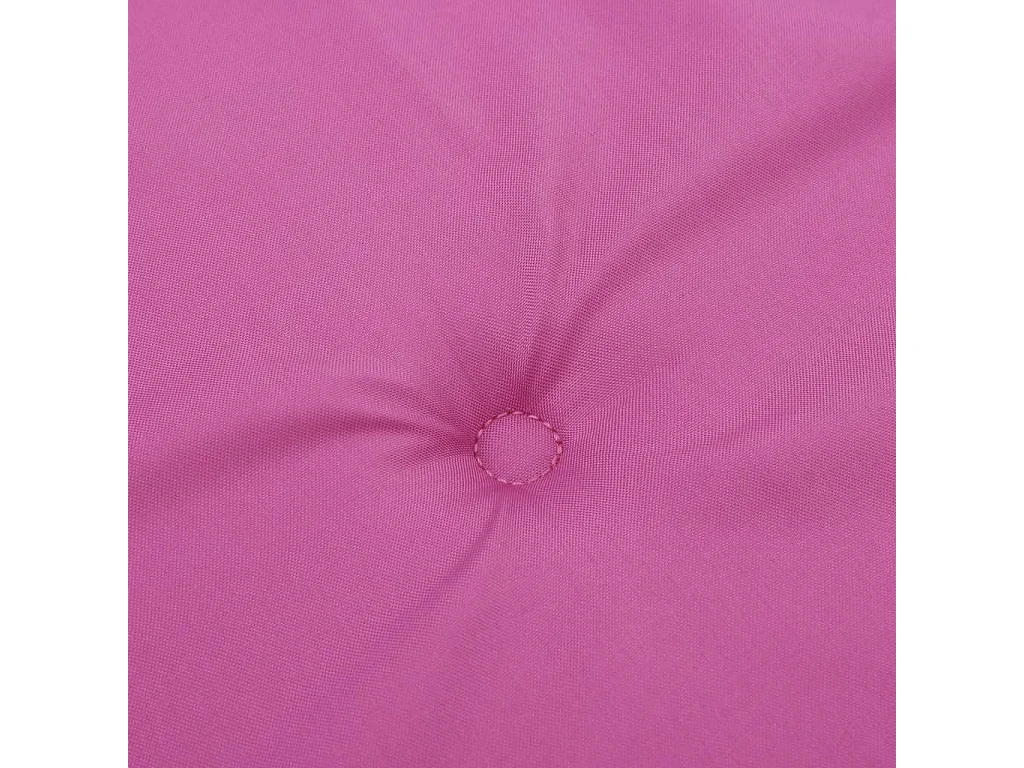 Coussins de chaise de jardin lot de 2 rose 40x40x3 cm tissu