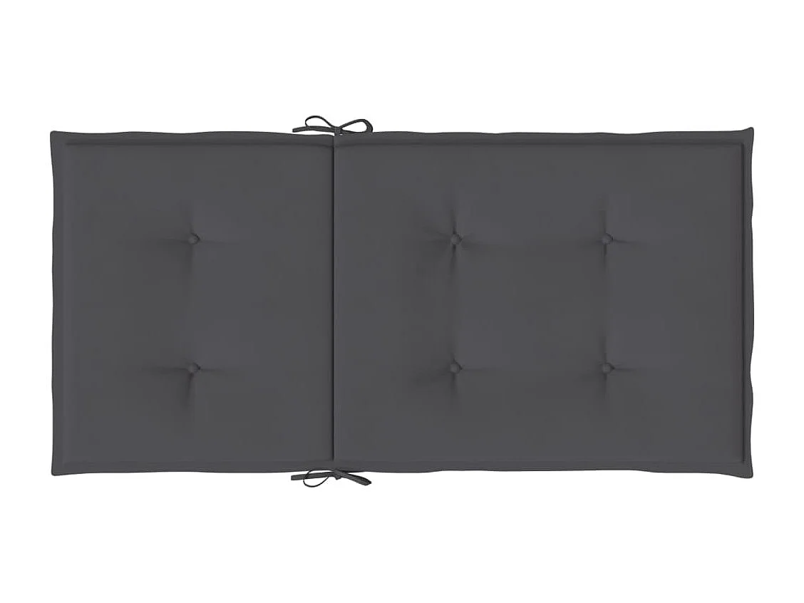 Almofadões lombares para cadeiras jardim 2peças oxford antracite