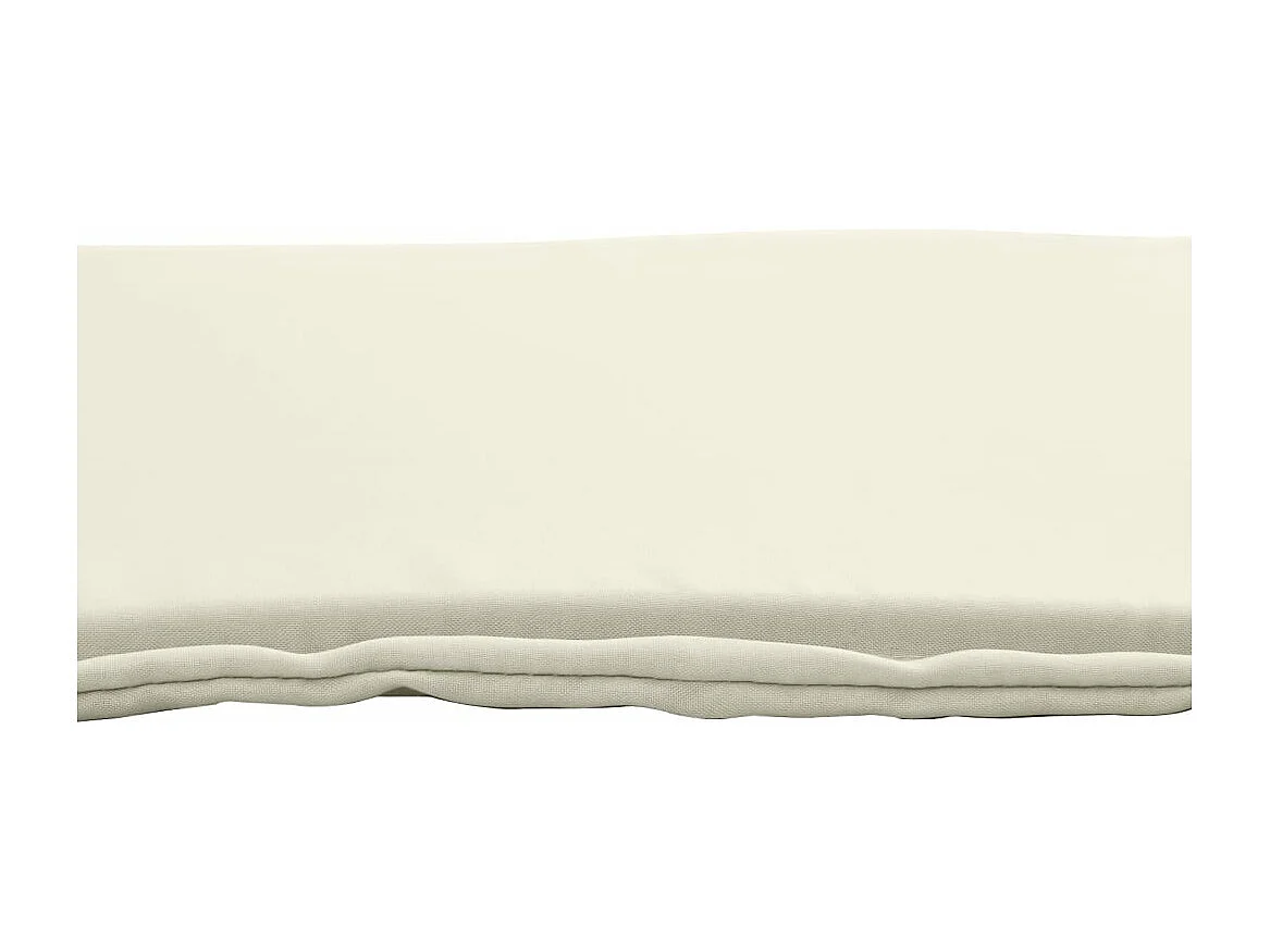 Coussins de siège de jardin lot de 4 crème 45x45x2 cm carré