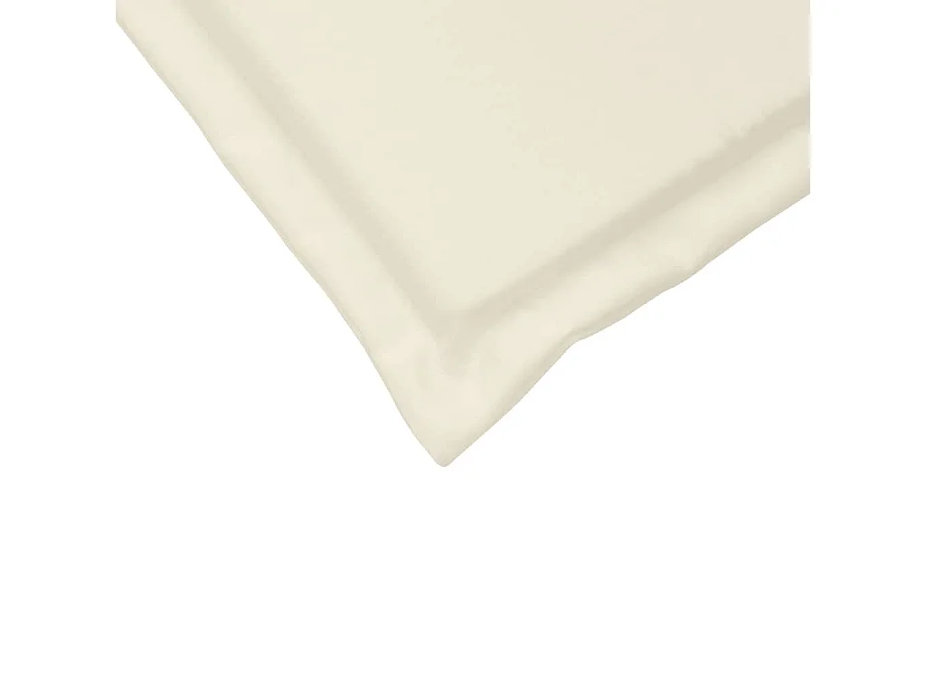 Coussins de siège de jardin lot de 4 crème 45x45x2 cm carré