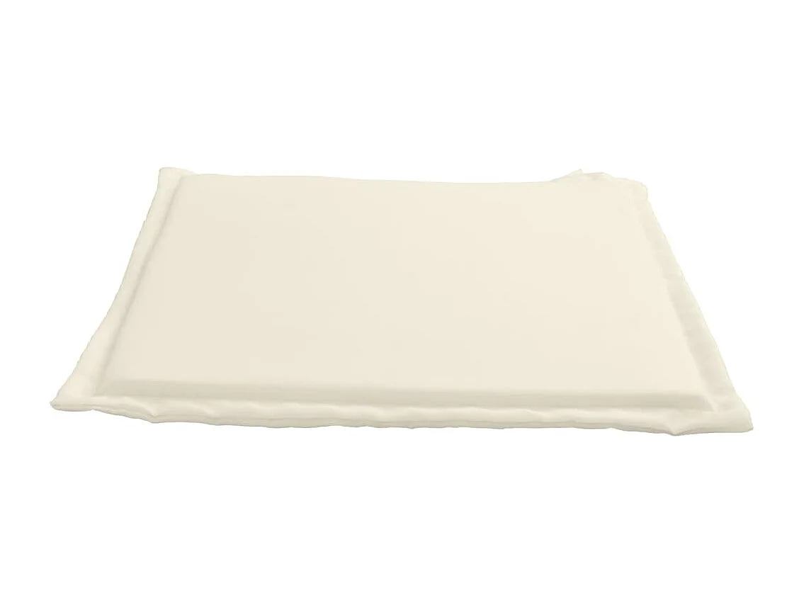 Coussins de siège de jardin lot de 4 crème 45x45x2 cm carré