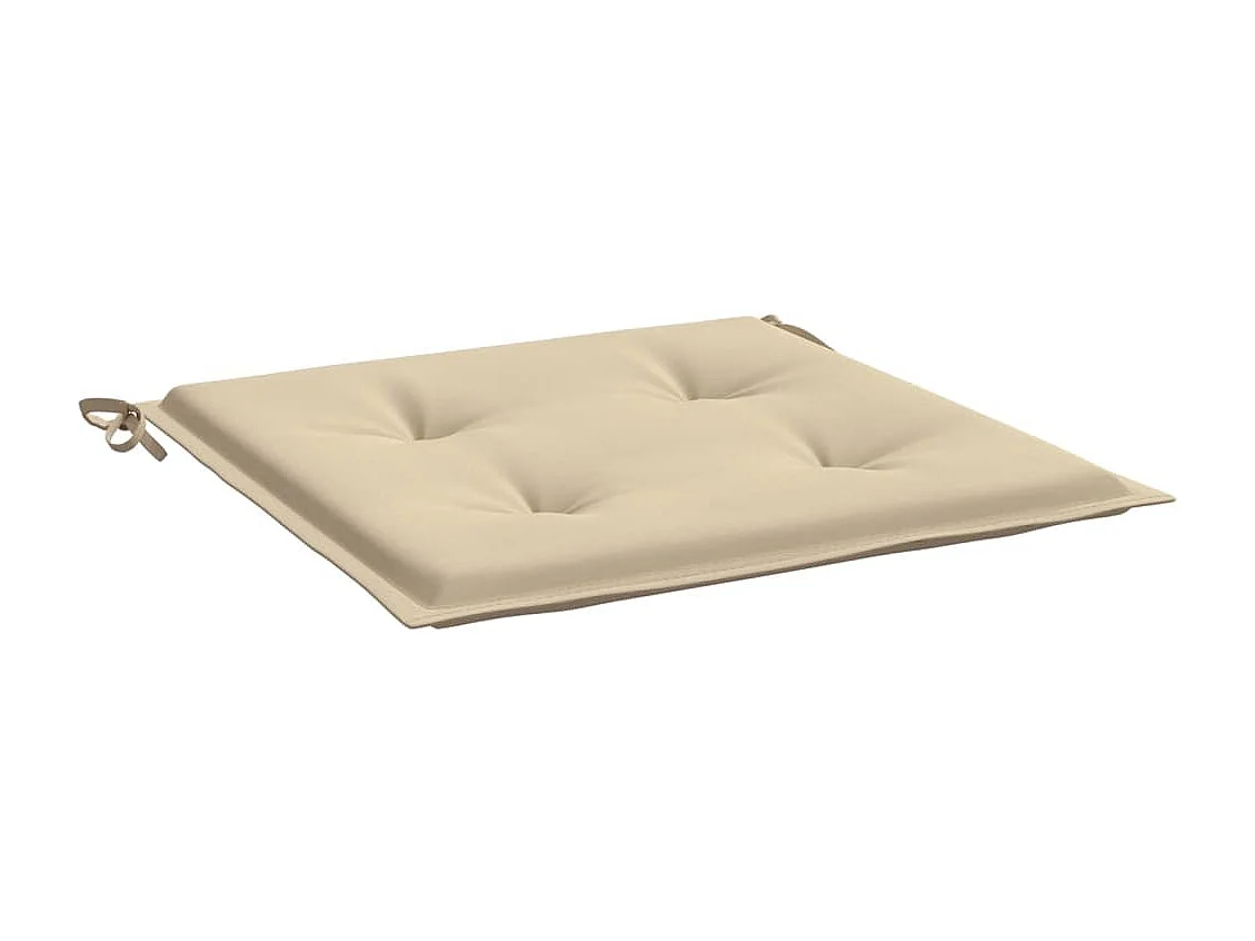 Coussins de chaise de jardin 4 pièces beige 50x50x3cm tissu oxford