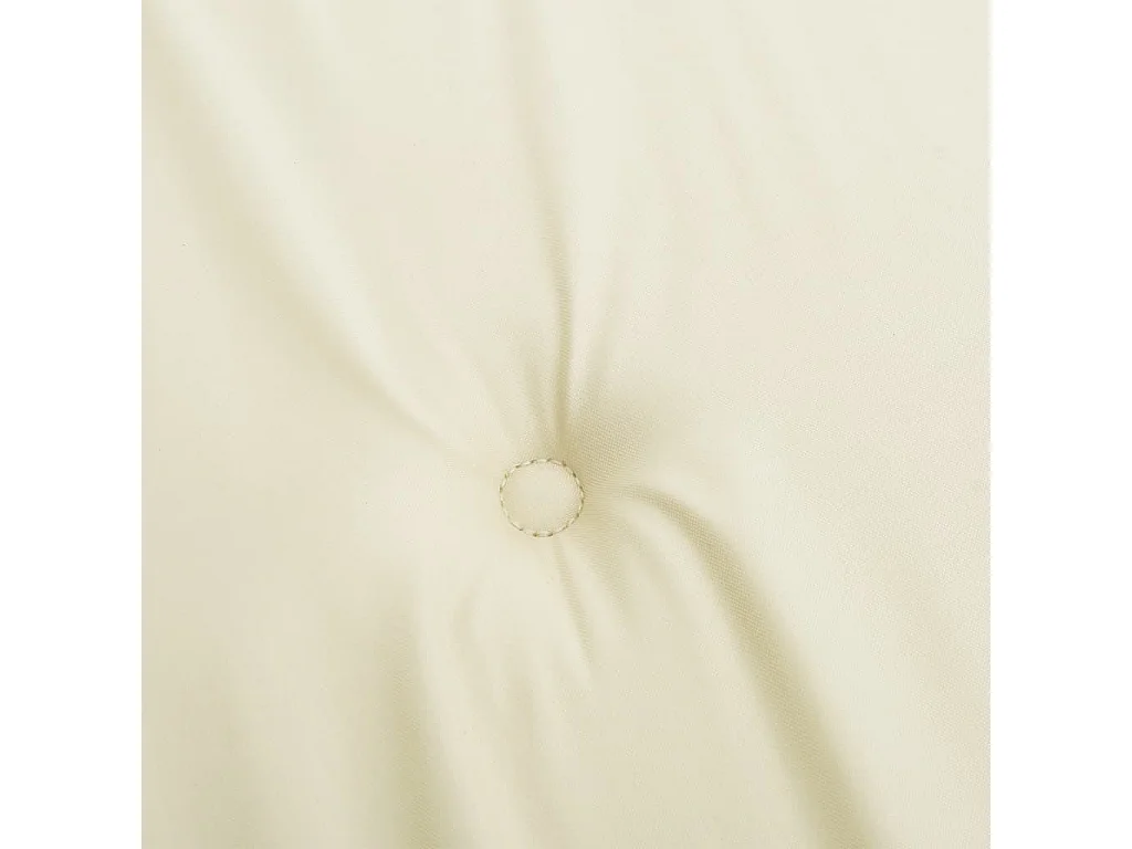 Coussin de chaise de terrasse crème (75+105)x50x3 cm