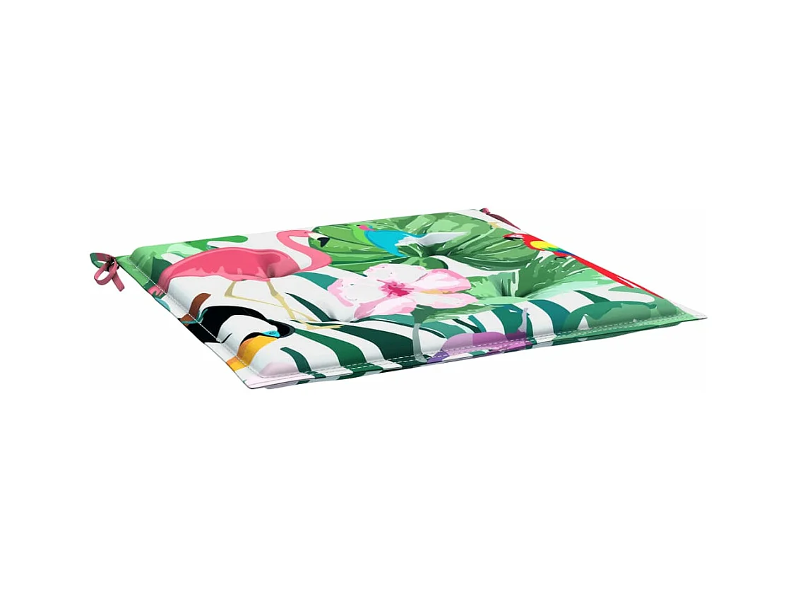 Coussins de chaise de jardin lot de 4 multicolore 40x40x3 cm