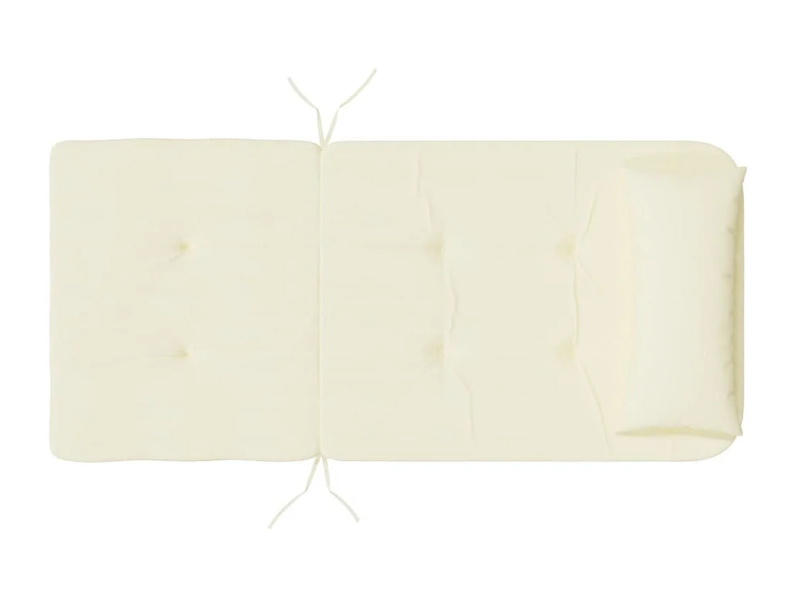 Stoelkussens 2 st Adirondack oxford stof crèmekleurig