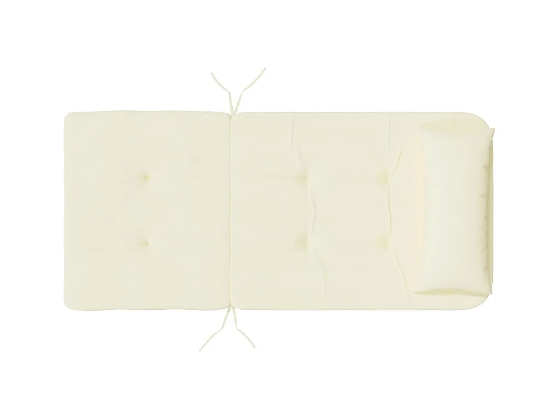 Cojines para silla Adirondack 2 unidades tela Oxford color crema