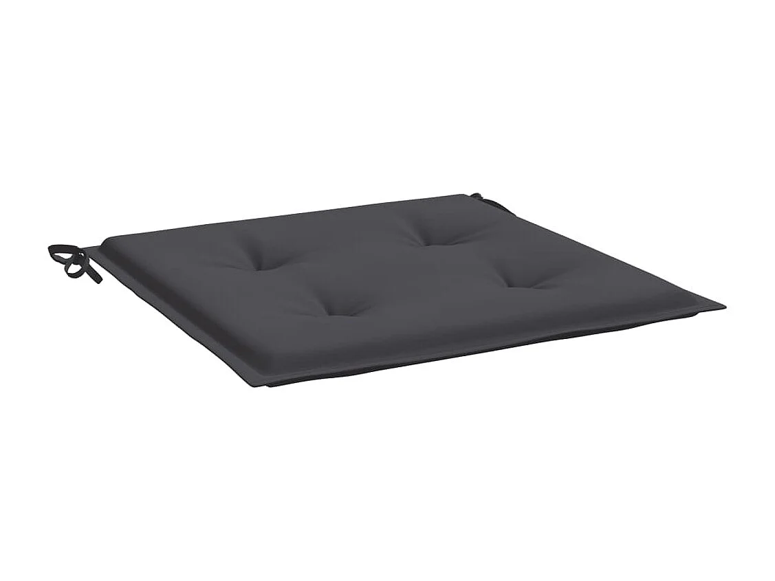 Coussins de chaise de jardin 6 pièces anthracite 50x50x3 cm