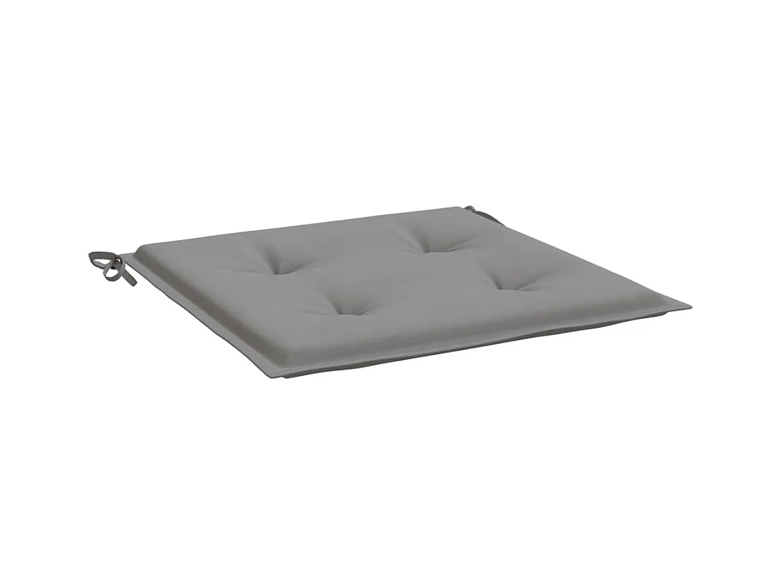 Coussins de chaise de jardin 6 pièces gris 50x50x3 cm tissu oxford