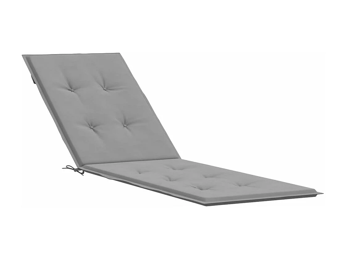 Coussin de chaise de terrasse gris (75+105)x50x3 cm