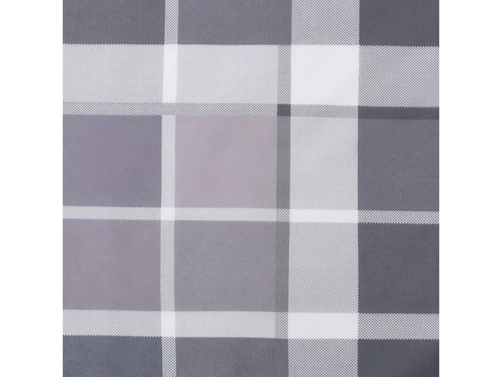 Coussins de chaise jardin à dossier haut lot de 4 carreaux gris