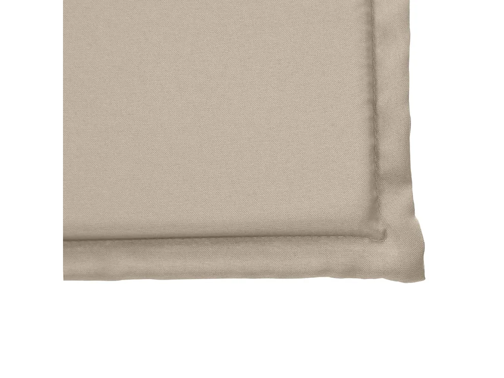 Coussins de siège de jardin lot de 4 taupe 45x45x2 cm carré