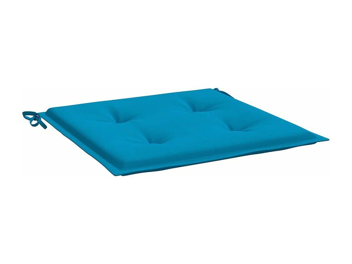 Coussins de chaise de jardin 2 pièces bleu 50x50x3 cm tissu oxford