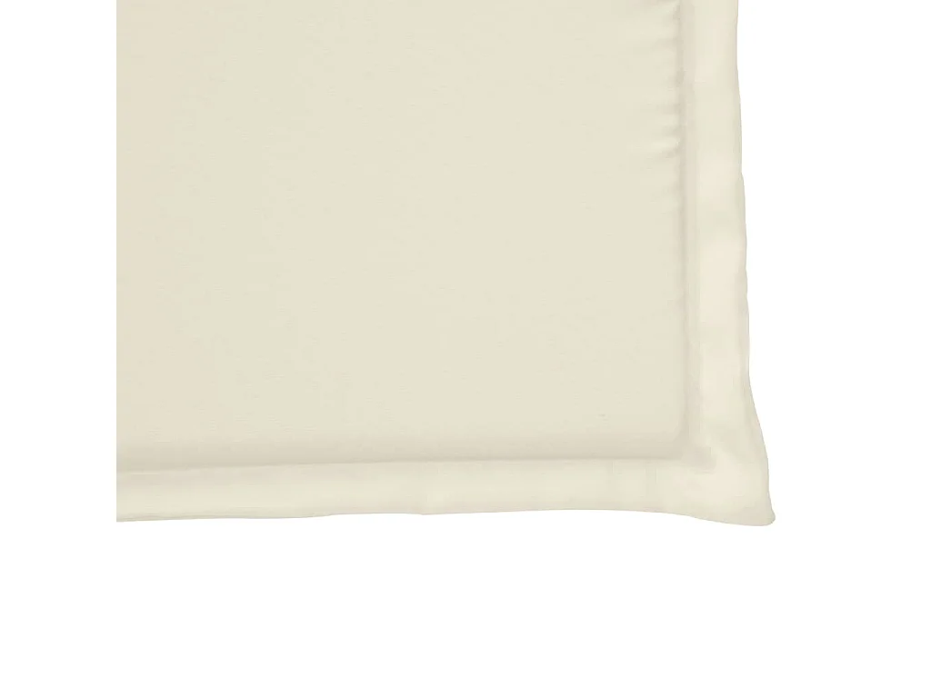 Coussins de siège de jardin lot de 2 crème 45x45x2 cm carré